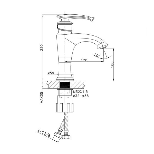 Antik Lavabo Bataryası FM-1115  - 2