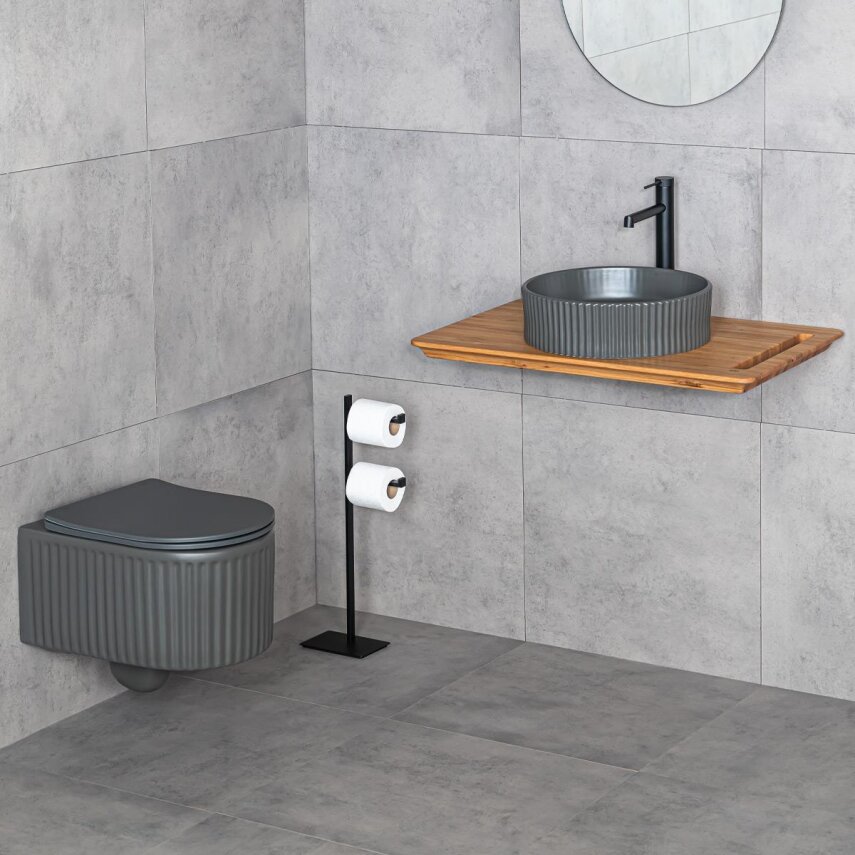 Asma Klozet Mat Füme ET-W1000MF - 3