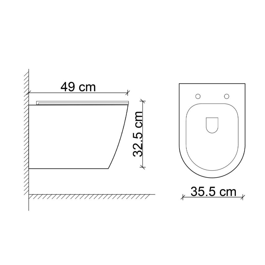  Asma Klozet Mermer Desenli Mat Beyaz ET-W1200M8 - 2