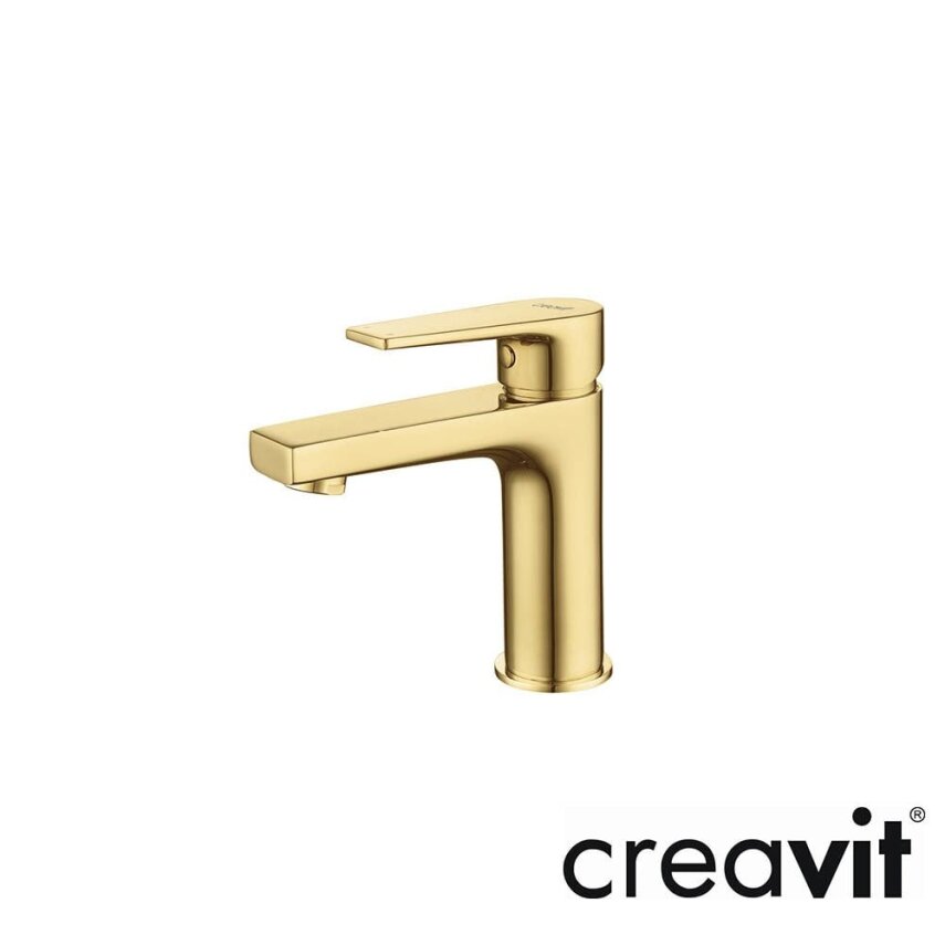 CREAVİT Sharp Lavabo Armatürü - Altın - 1