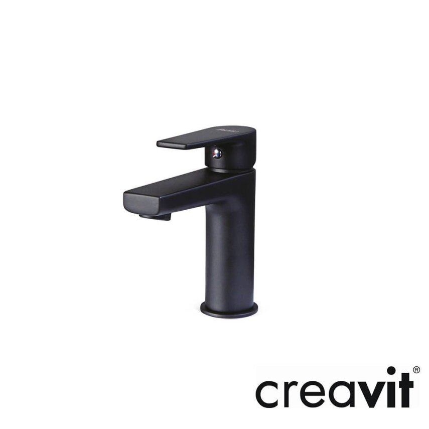 CREAVİT Sharp Lavabo Armatürü - Siyah - 1