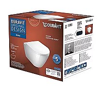 Duravit D-Neo Kanalsız Rimless Asma Klozet Yavaş Kapanır Kapak Dahil