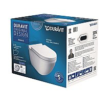 Duravit Starck 3 Kanalsız Rimless Asma Klozet Yavaş Kapanır Kapak Dahil
