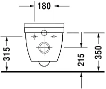 Duravit Starck 3 Kanalsız Rimless Asma Klozet Yavaş Kapanır Kapak Dahil - 3
