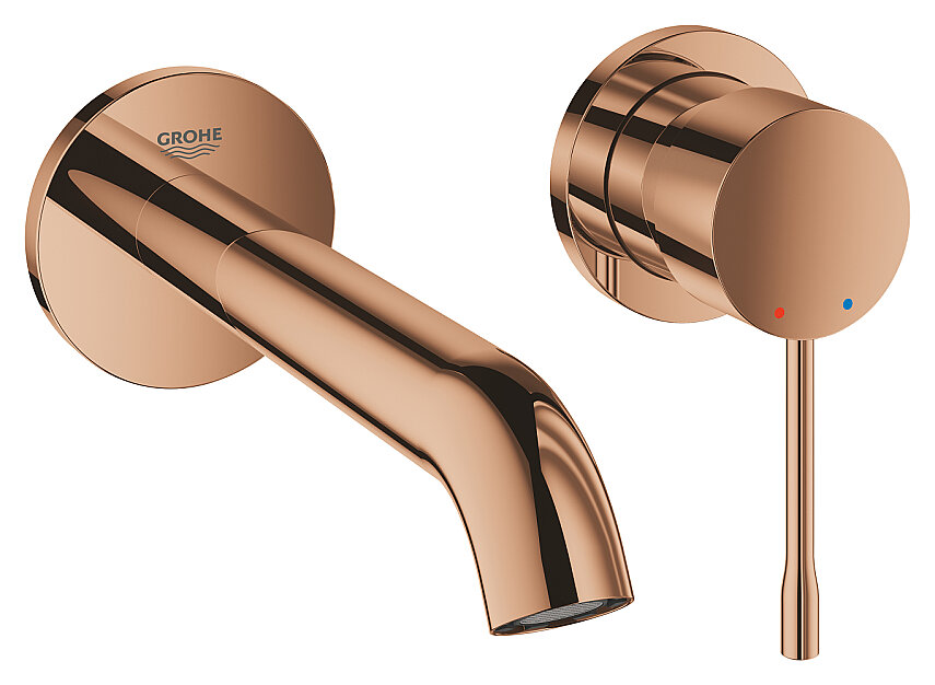Grohe Essence Bakır İki Delikli Lavabo Bataryası Sıva Üstü Grubu - 1