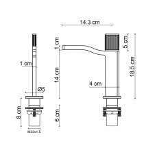 Krom Lavabo Bataryası FA-7011  - 2
