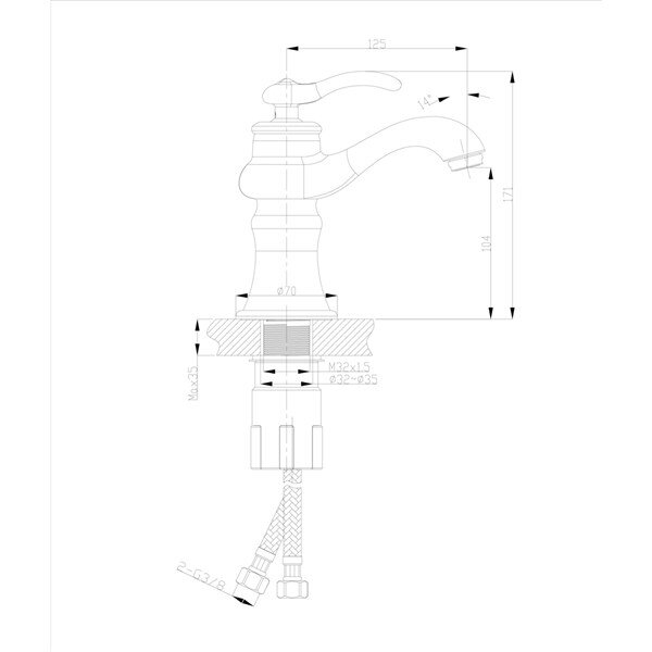 Krom Lavabo Bataryası FM-1211  - 3
