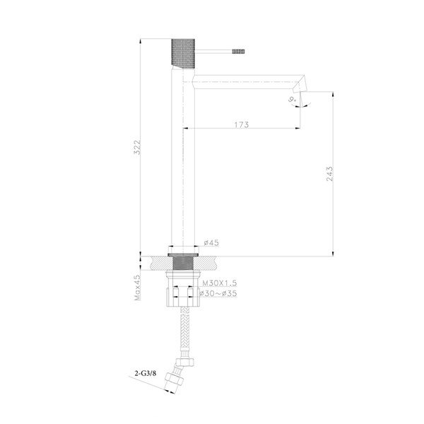Krom Lavabo Bataryası FM-2121  - 2