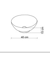 Lena Tezgah Üstü Kahverengi Lavabo - 4
