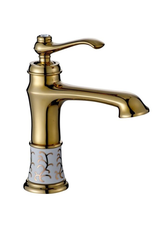 LPD Victoria Mix Lavabo Bataryası Gold - 1