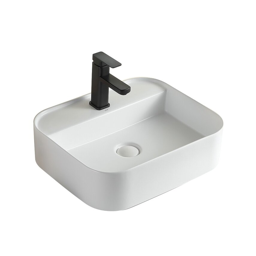 Mat Beyaz Tezgah Üstü Lavabo EY-4720MB  - 1