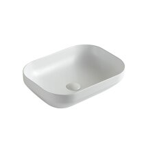Mat Beyaz Tezgah Üstü Lavabo EY-4740MB 