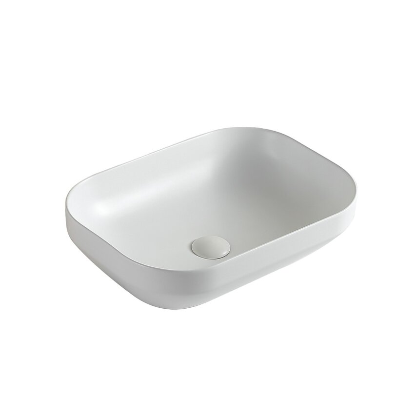 Mat Beyaz Tezgah Üstü Lavabo EY-4740MB  - 1