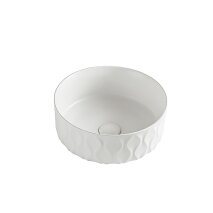 Mat Beyaz Tezgah Üstü Lavabo EY-4750MB 