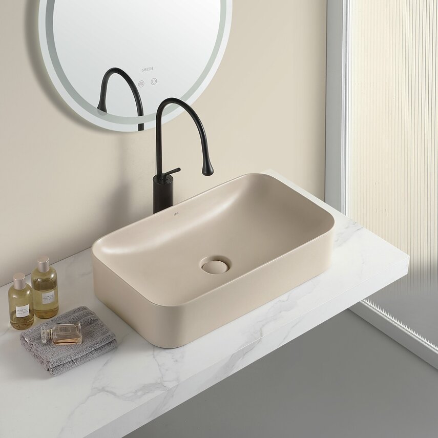 Mat Cappucino Tezgah Üstü Lavabo EY-4730MK  - 2