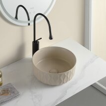 Mat Cappucino Tezgah Üstü Lavabo EY-4750MK  - 2