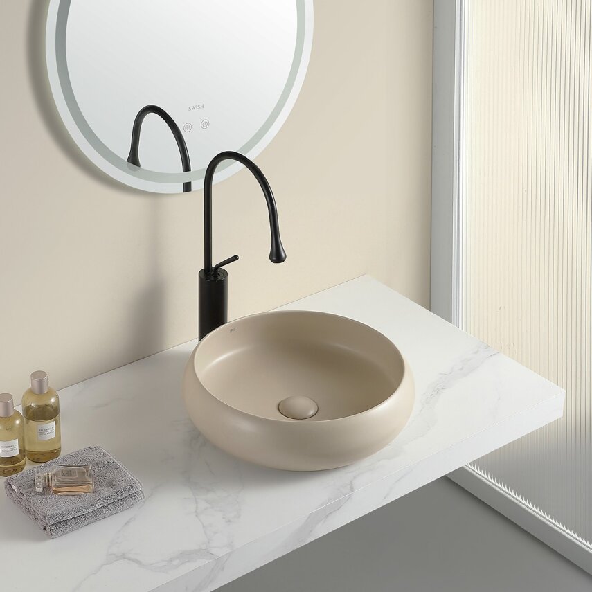 Mat Cappucino Tezgah Üstü Lavabo EY-4760MK  - 2