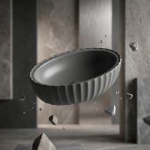 Mat Füme Tezgah Üstü Lavabo EY-4770MF  - 2