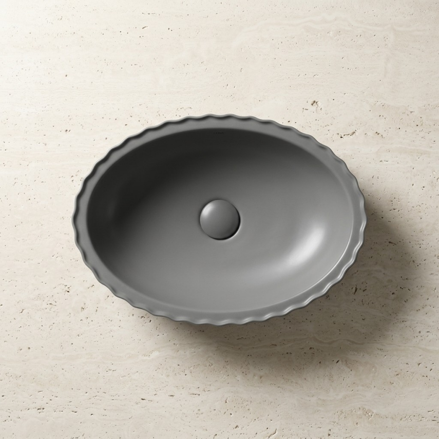 Mat Füme Tezgah Üstü Lavabo EY-4770MF  - 5