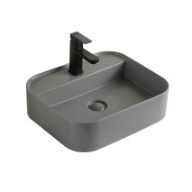 Mat Gri Tezgah Üstü Lavabo EY-4720MG 