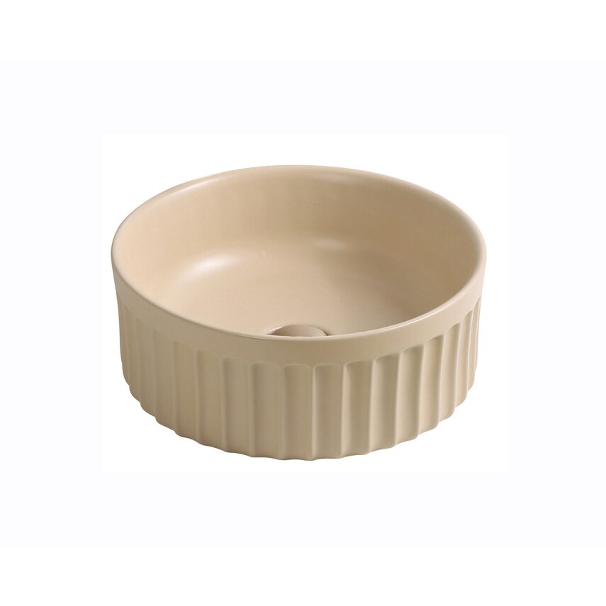 Mat Krem Tezgah Üstü Lavabo EY-4715MK  - 1