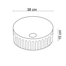 Mat Krem Tezgah Üstü Lavabo EY-4715MK  - 2