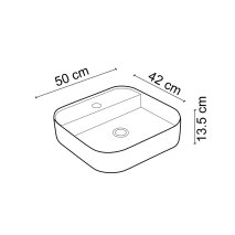 Mat Siyah Tezgah Üstü Lavabo EY-4720MS  - 3