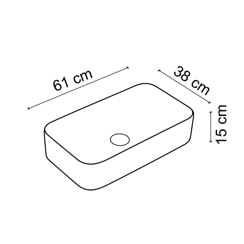 Mat Siyah Tezgah Üstü Lavabo EY-4730MS  - 3