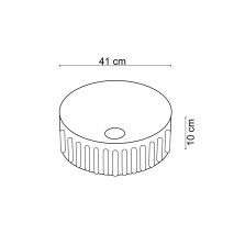 Mavi Desenli Tezgah Üstü Lavabo EY-7070  - 4