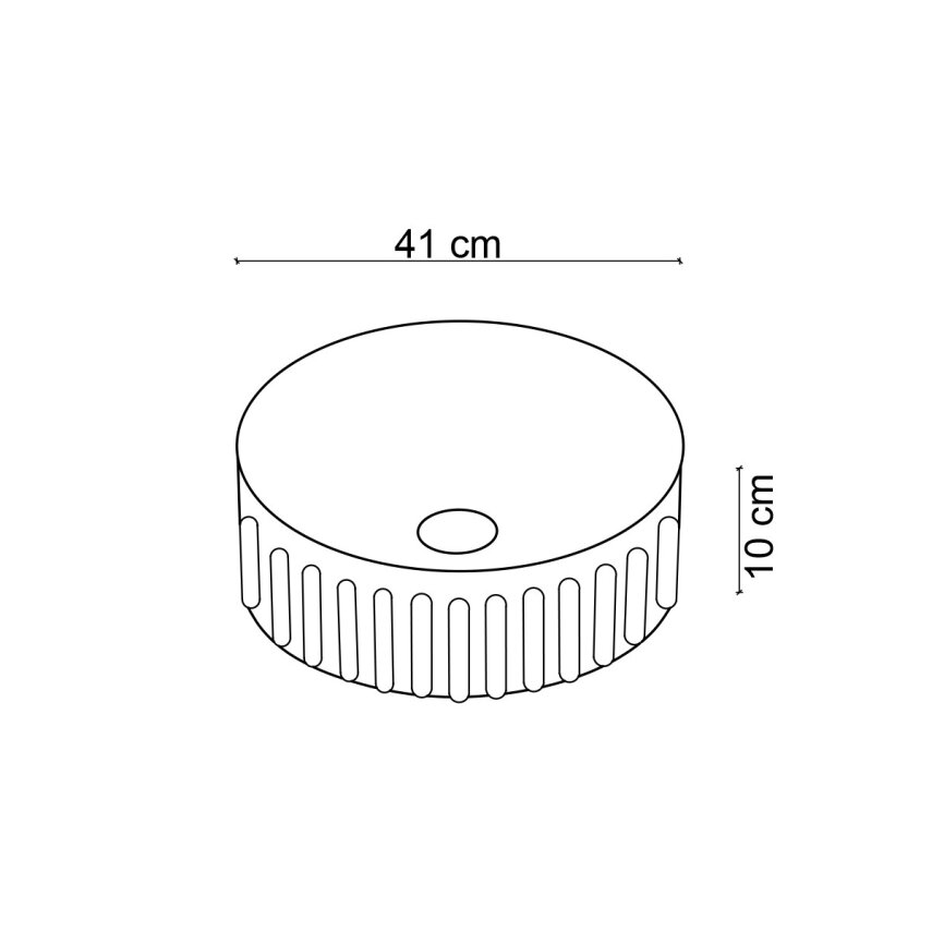 Mavi Desenli Tezgah Üstü Lavabo EY-7070  - 4