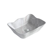 Mermer Desenli Tezgah Üstü Lavabo EY-4810M  - 5