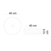Tezgah Üstü Mat Füme Lavabo E-W1001MF  - 2