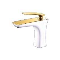 NEWARC - LİFE Lavabo Bataryası Altın/Beyaz 981521WG - 1