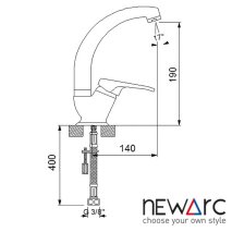 NEWARC Smart Lüks Kısa Borulu Evye Bataryası - 2