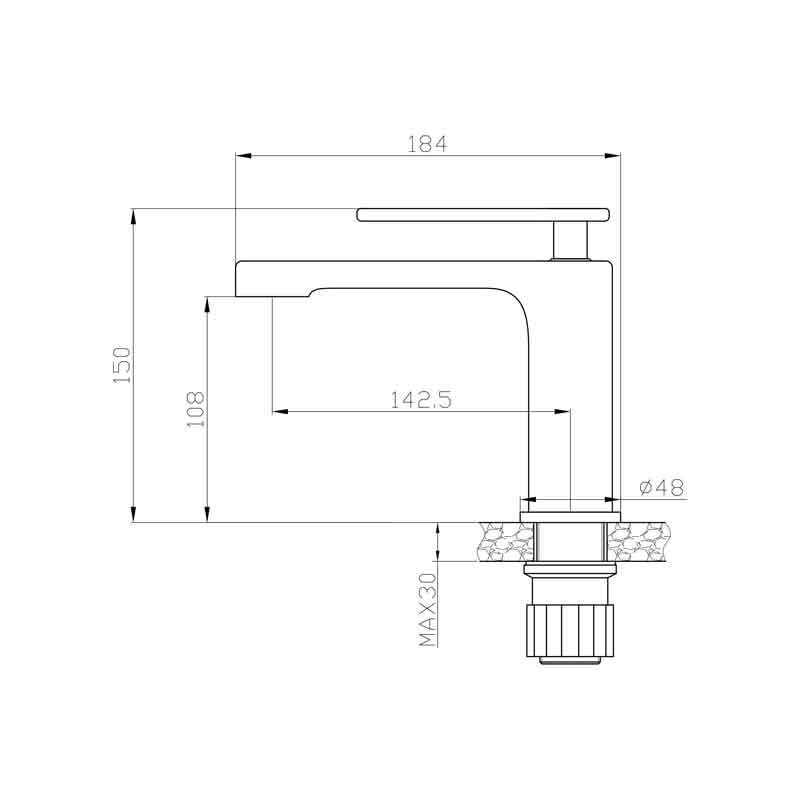 NEWARC Zeta Krom Lavabo Bataryası - 2