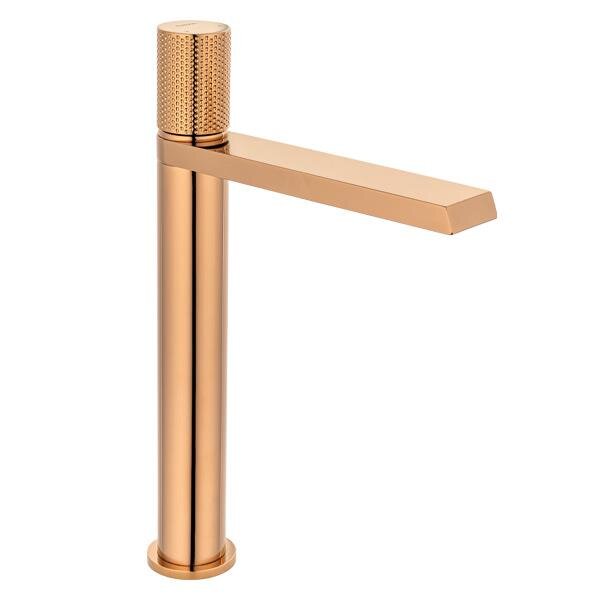 Parlak Altın Rose Lavabo Bataryası FK-9123  - 1