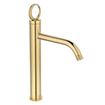 Parlak Altın Yüksek Lavabo Bataryası FK-4022 