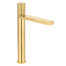 Parlak Altın Yüksek Lavabo Bataryası FK-9122 