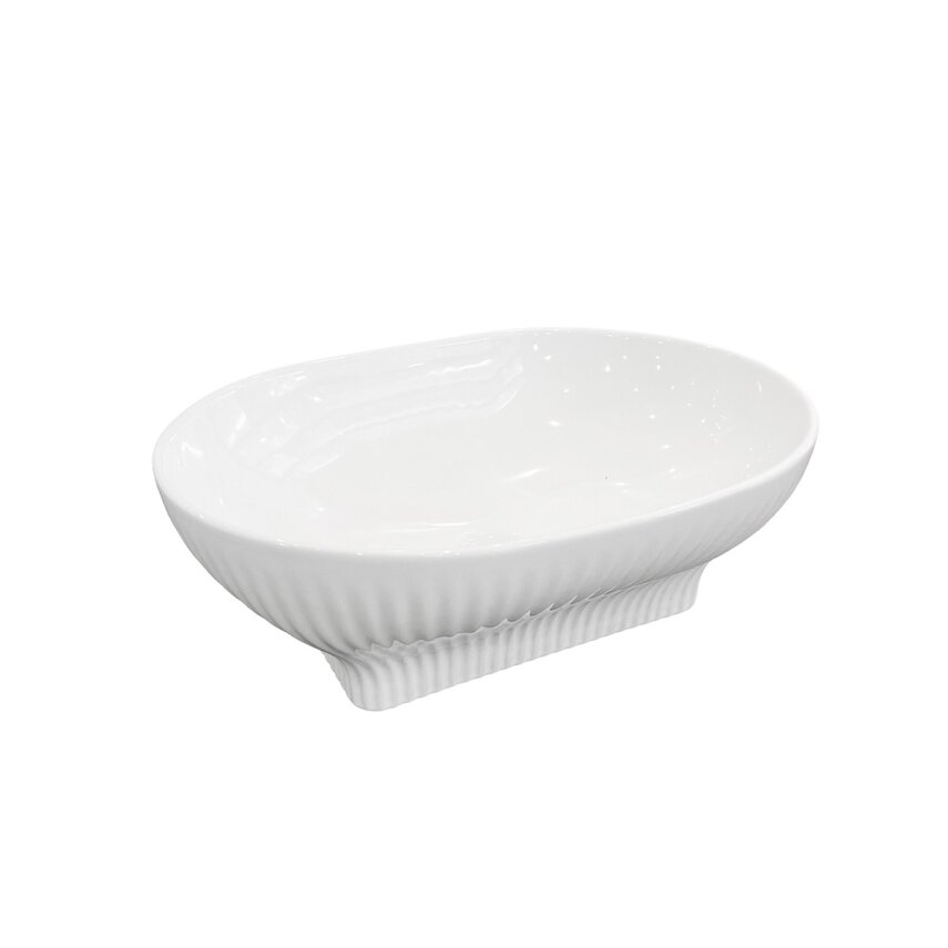 Parlak Beyaz Tezgah Üstü Lavabo EY-4821 - 1