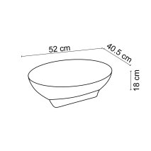 Parlak Beyaz Tezgah Üstü Lavabo EY-4821 - 6