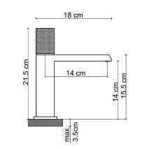 Parlak Rose Lavabo Bataryası FK-9113  - 2