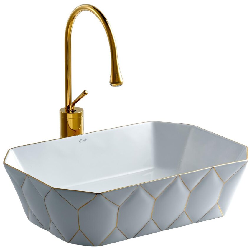 Tezgah Üstü Lavabo Altın E-8141 - 1