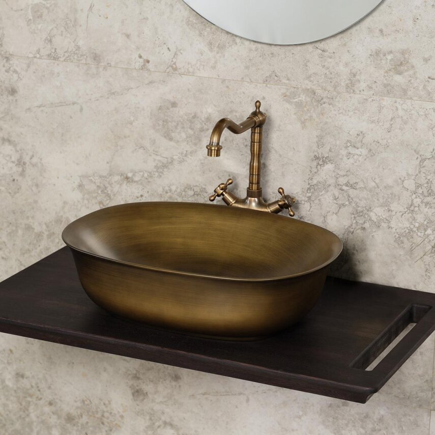 Tezgah Üstü Lavabo Bronz EH-4600BR  - 2