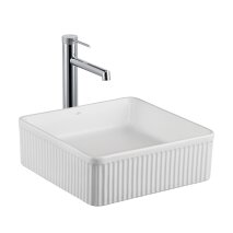 Tezgah Üstü Lavabo Mat Beyaz E-W1003MB 
