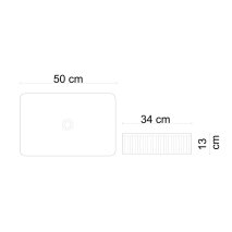 Tezgah Üstü Lavabo Mat Beyaz E-W1004MB - 2