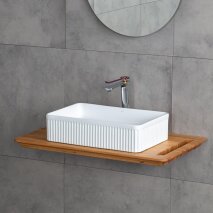 Tezgah Üstü Lavabo Mat Beyaz E-W1004MB - 4