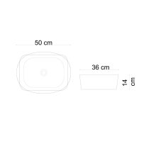 Tezgah Üstü Lavabo Mat Beyaz E-W1051MB  - 2