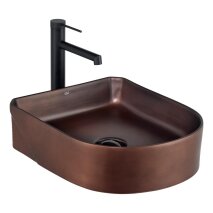 Tezgah Üstü Lavabo Mat Bordo EH-5110C 