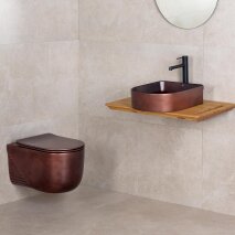 Tezgah Üstü Lavabo Mat Bordo EH-5110C  - 2