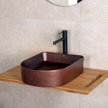 Tezgah Üstü Lavabo Mat Bordo EH-5110C  - 3